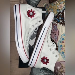 Converse All Star Hi Sneakers in Optic White